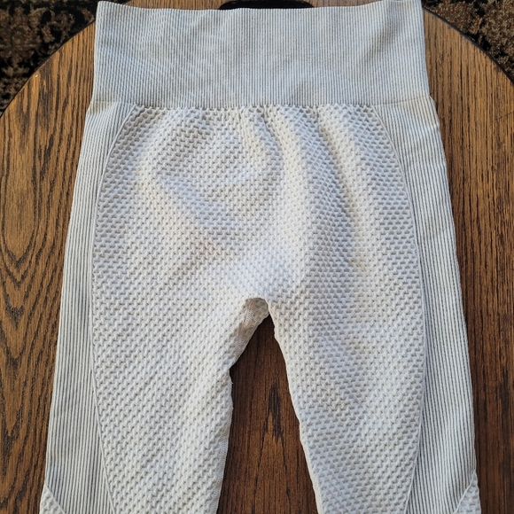 New Mix Seamless Light Gray Workout Activewear Leggings Size Women's Large - Picture 2 of 10